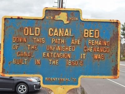 Old Canal Bed Marker. Click for full size. Old Canal Bed Marker image. Click for full size.