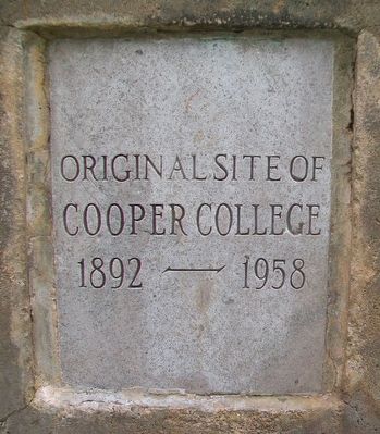Original Site of Cooper College Marker image. Click for full size.
