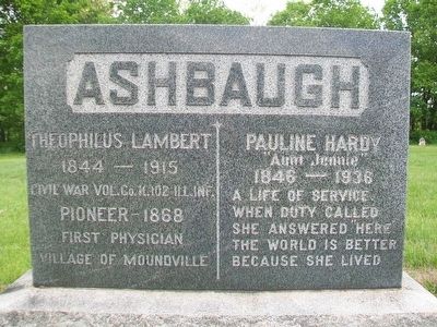 Theophilus Lambert Ashbaugh Marker image. Click for full size.