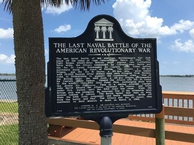 The Last Naval Battle of the American Revolutionary War Marker image. Click for full size.