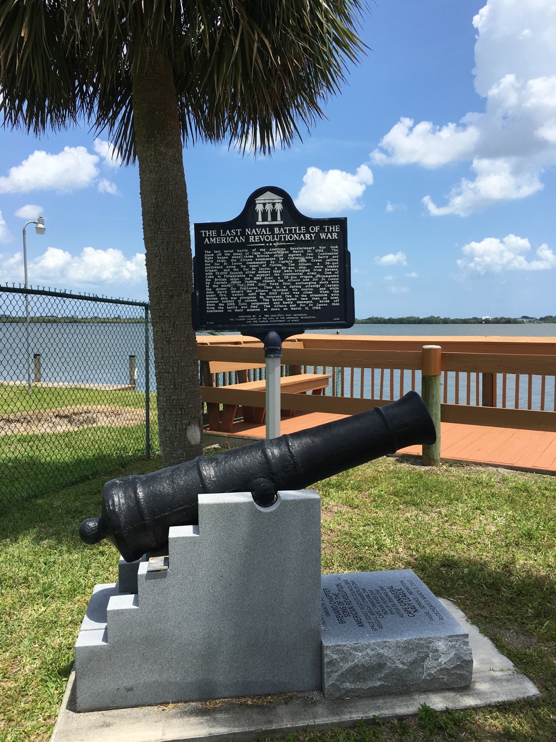 The Last Naval Battle Marker and Cannon Monument