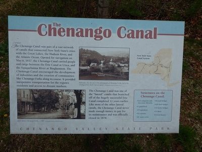 The Chenango Canal Marker image. Click for full size.