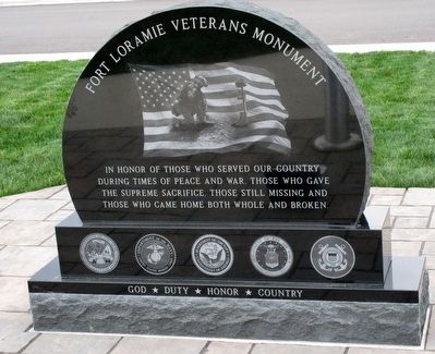 Fort Loramie Veterans Monument Marker image. Click for full size.