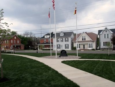 Fort Loramie Veterans Monument Marker. Click for full size. Fort Loramie Veterans Monument Marker image. Click for full size.