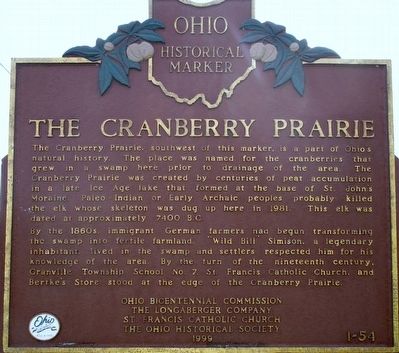 The Cranberry Prairie Marker image. Click for full size.