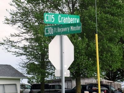 The Cranberry Prairie Marker image. Click for full size.