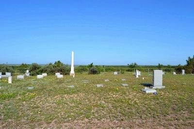 Marker in Front of Interments from Trap Crossing, Coffey, and Gann Family Cemeteries. Click for full size. Marker in Front of Interments from Trap Crossing, Coffey, and Gann Family Cemeteries image. Click for full size.