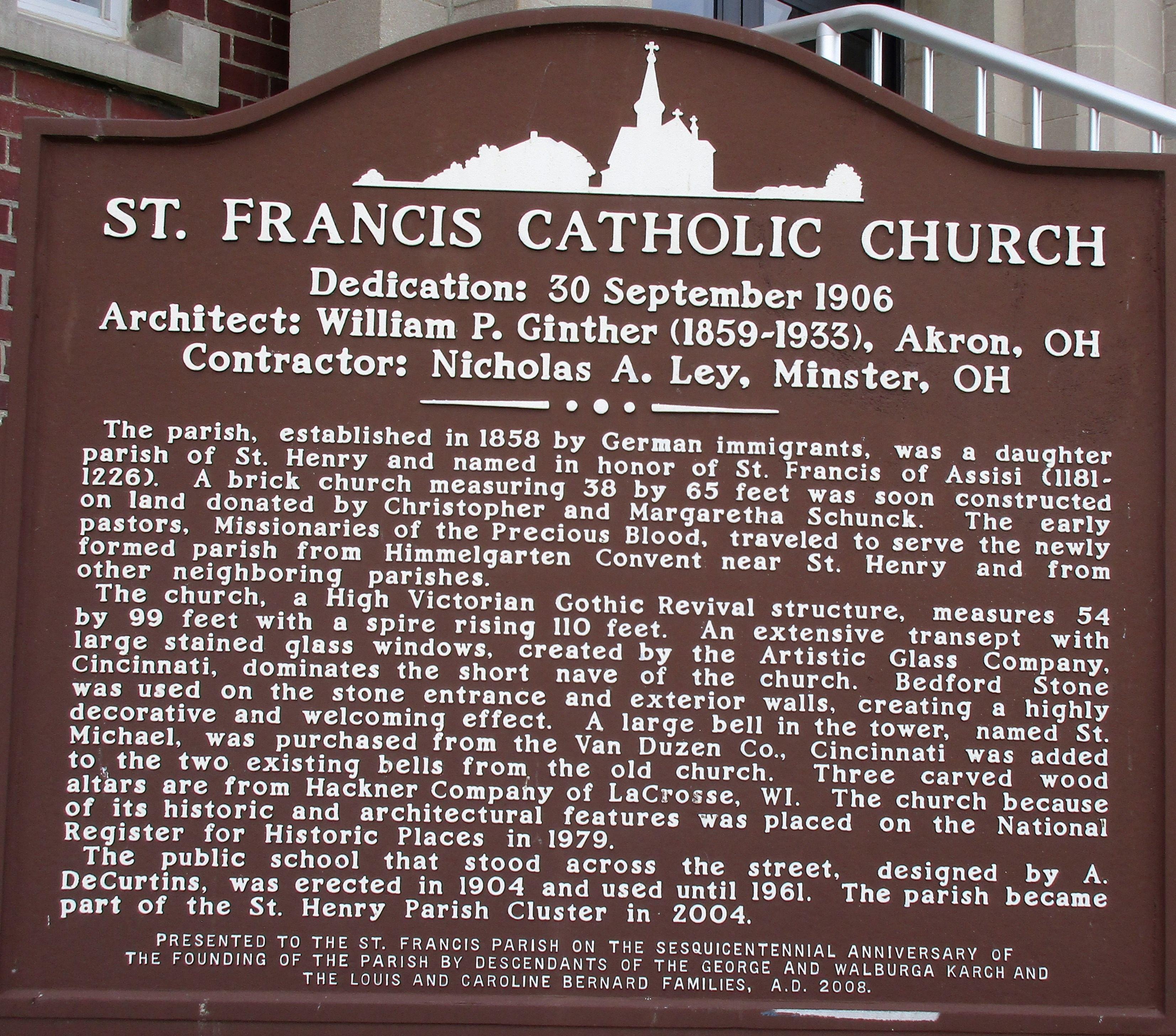 St. Francis Catholic Church Marker