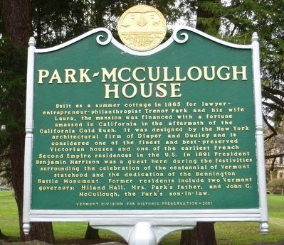 Park-McCullough House Marker image. Click for full size.