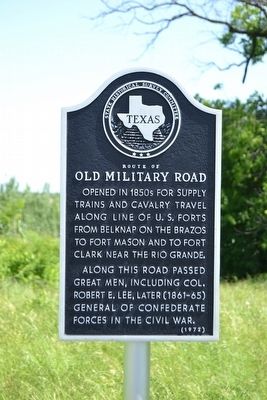 Route of Old Military Road Marker. Click for full size. Route of Old Military Road Marker image. Click for full size.