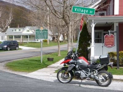 Marker is in front of the Wilson House Hotel. Click for full size. Marker is in front of the Wilson House Hotel image. Click for full size.