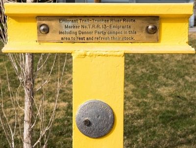 Emigrant Trail - Truckee River Route Marker image. Click for full size.