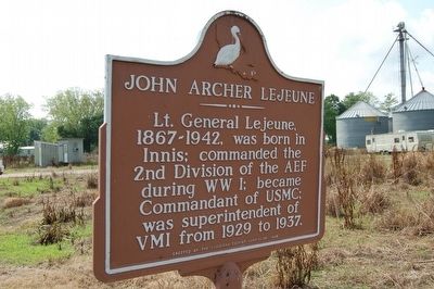 John Archer LeJeune Marker. Click for full size. John Archer LeJeune Marker image. Click for full size.