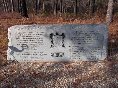 551st Parachute Infantry Battalion (Separate) Memorial image. Click for full size.