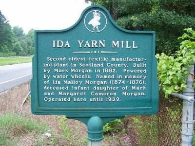 Ida Yarn Mill Marker image. Click for full size.