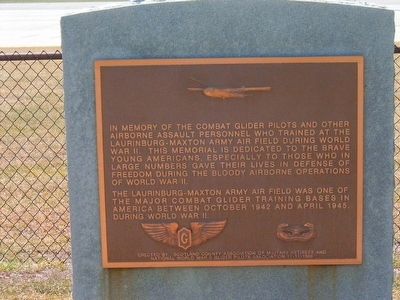 World War II Glider Pilots Marker. Click for full size. World War II Glider Pilots Marker image. Click for full size.