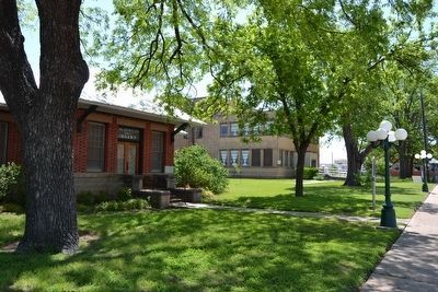 Building and Marker on Grounds<br>of the Coleman County Courthouse image. Click for full size.