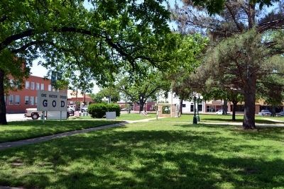 Markers and Monuments on South Lawn of Court House image. Click for full size.