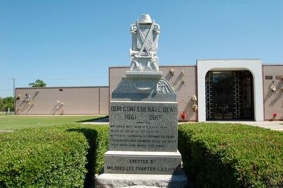 Our Confederate Dead Marker. Click for full size. Our Confederate Dead Marker image. Click for full size.