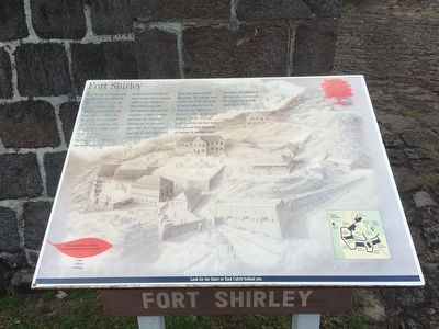 Fort Shirley Marker. Click for full size. Fort Shirley Marker image. Click for full size.