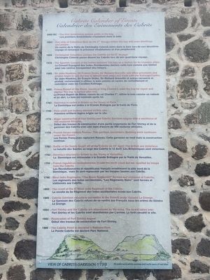Cabrits Calendar of Events Marker. Click for full size. Cabrits Calendar of Events Marker image. Click for full size.
