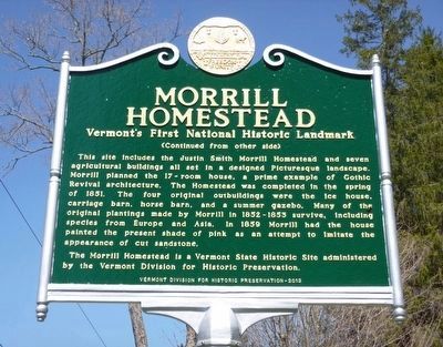 Morrill Homestead Marker. Click for full size. Morrill Homestead Marker image. Click for full size.