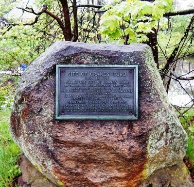 Site of Crane’s Ford Marker image. Click for full size.