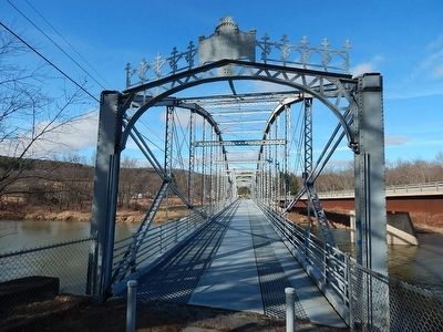 Ouaquaga Bridge Marker. Click for full size. Ouaquaga Bridge Marker image. Click for full size.