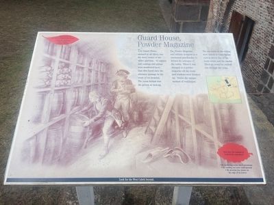 Guard House, Powder Magazine Marker. Click for full size. Guard House, Powder Magazine Marker image. Click for full size.