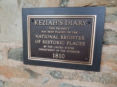 Keziah's Diary Marker image. Click for full size.