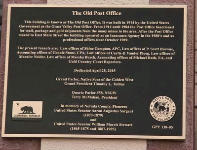 The Old Post Office Marker. Click for full size. The Old Post Office Marker image. Click for full size.