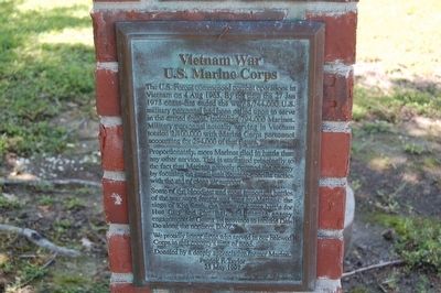 Vietnam War U.S. Marine Corps Marker. Click for full size. Vietnam War U.S. Marine Corps Marker image. Click for full size.