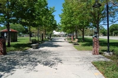 Veterans Memorial walkway. Click for full size. Veterans Memorial walkway image. Click for full size.