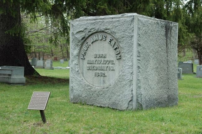 Amos Eaton Marker & Gravesite. Click for full size. Amos Eaton Marker & Gravesite image. Click for full size.