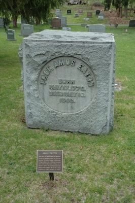 Amos Eaton Marker & Gravesite. Click for full size. Amos Eaton Marker & Gravesite image. Click for full size.