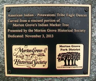 American Indian - Potawatomi Tribe Eagle Dancer Marker image. Click for full size.