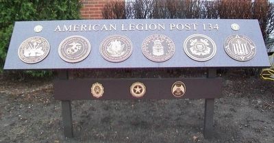 American Legion Post 134 Memorial Marker image. Click for full size.