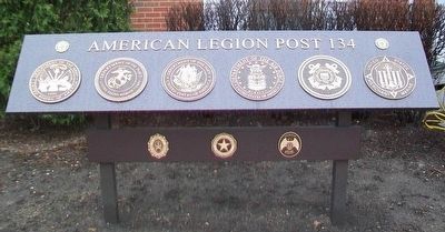 American Legion Post 134 Memorial Marker. Click for full size. American Legion Post 134 Memorial Marker image. Click for full size.
