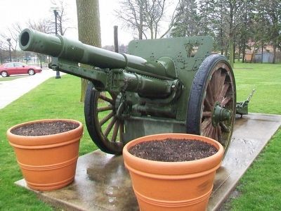 Field Gun on Display at the American Legion Memorial image. Click for full size.