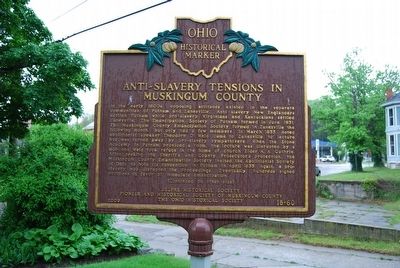 Anti-Slavery Tensions in Muskingum County Marker image. Click for full size.