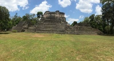 Structure A6 at Caracol, just north of the A Group Ballcourt image. Click for full size.