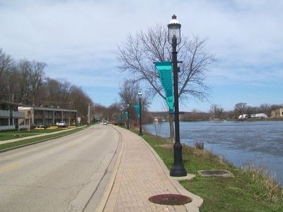 West Dundee Riverwalk and Banners image. Click for full size.