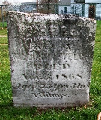 Phebe Welch Grave Marker image. Click for full size.