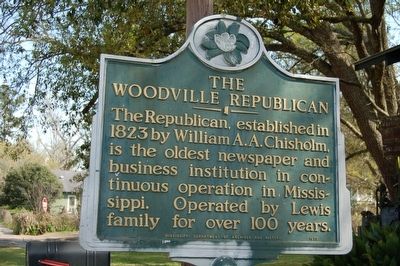 The Woodville Republican Marker image. Click for full size.