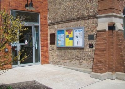 Algonquin Village Hall and Public Square Markers. Click for full size. Algonquin Village Hall and Public Square Markers image. Click for full size.