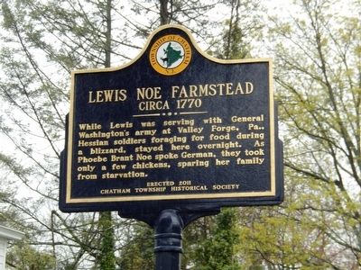 Lewis Noe Farmstead Marker image. Click for full size.