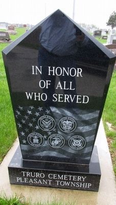 Truro Cemetery Marker. Click for full size. Truro Cemetery Marker image. Click for full size.