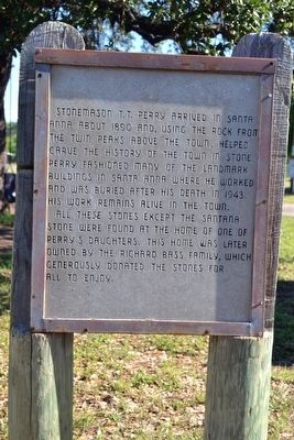 Stonemason T.T. Perry Marker. Click for full size. Stonemason T.T. Perry Marker image. Click for full size.