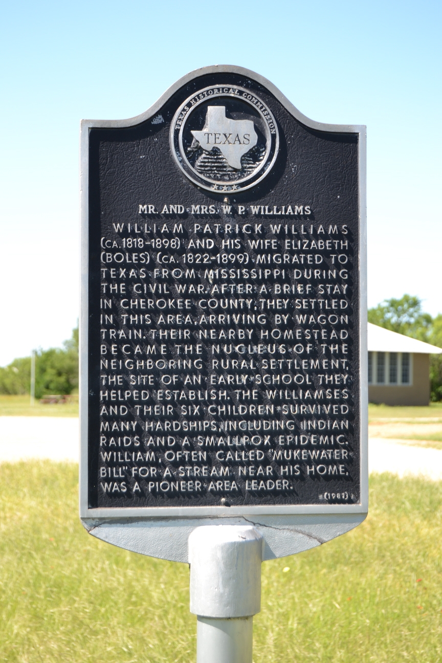 Mr. and Mrs. W.P. Williams Marker