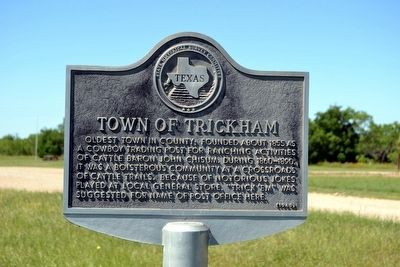 Town of Trickham Marker. Click for full size. Town of Trickham Marker image. Click for full size.